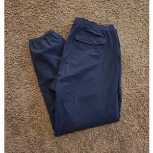 L.L. Bean multisport joggers tapered leg carbon navy blue mens pants L